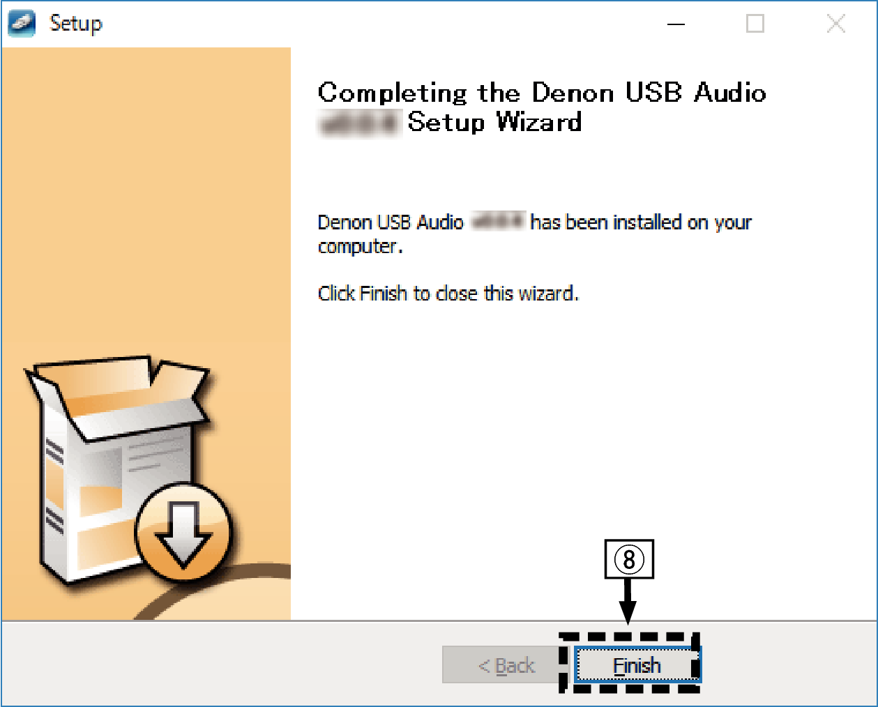 Installer Denon Eng 6 win10